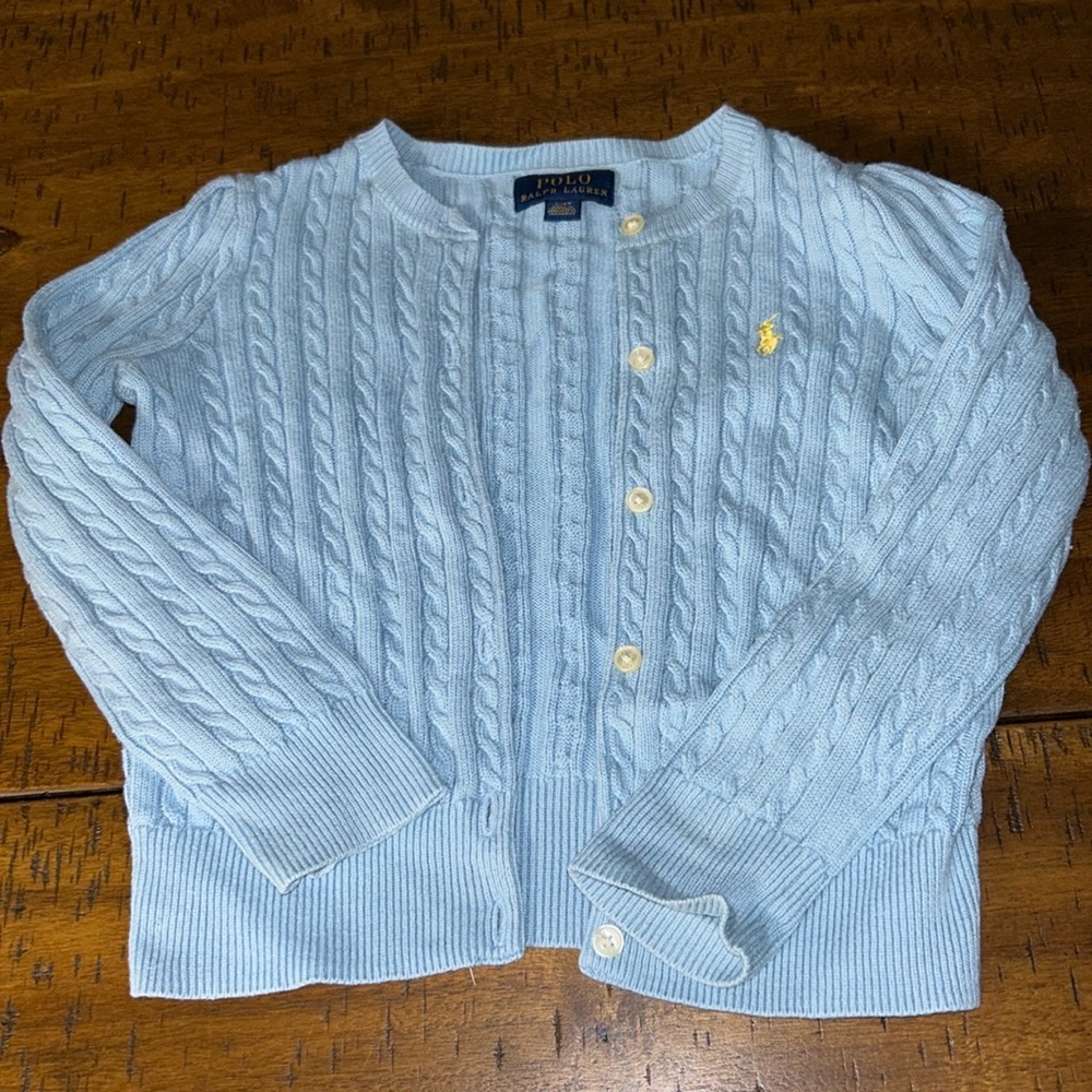 Worned kids polo sweater